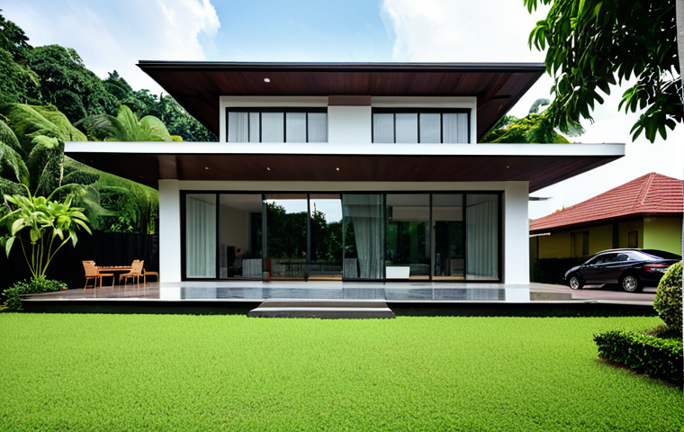 **

"A modern family-friendly house in a suburban Kuala Lumpur neighborhood, fully clothed family members are present, lush green surroundings, professional architecture photography, natural lighting, safe for work, appropriate content, fully clothed, modest, perfect anatomy, correct proportions, natural pose, high quality."

**